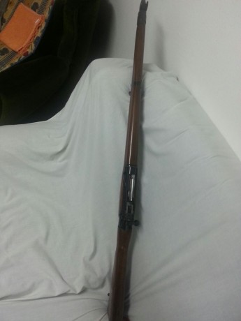 hola vendo Lee-Enfield No. 4 Mk II y está fabricado Fazackerley, Liverpool in 1955.
Y es calibre 303 British 00