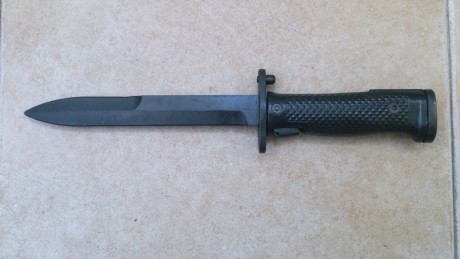 Hola, vendo bayoneta original para fusil Garand en excelente estado. Está en Madrid. El precio son 70 01
