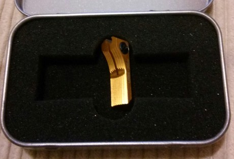 Vendo gatillo aluminio recto para pistola Steyr (lp10, lp2).
Acabado impresionante. 
Poquísimo uso. Se 00