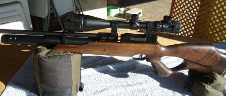 Hola!

Vendo carabina HW100 de 5,5 Con los siguientes complementos:

Difusor / Silenciador (La deja muda 00
