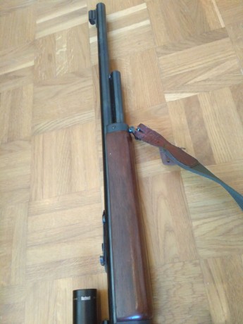 Vendo fantástico conjunto para cazar en batida,el rifle aunque usado esta en perfectas condiciones,funciona 00