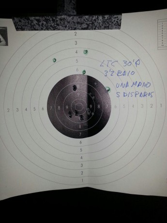 Recargue la semana pasada unos cartuchos del 45 acp de .451" y 230grains de la maca H&N estaban 70