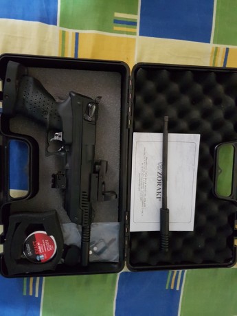 vendo cañon de pistola zoraki hp 01 ultra cal. 4,5 ,esta impecable ,no habra tirado  ni una caja de balines.
precio 00