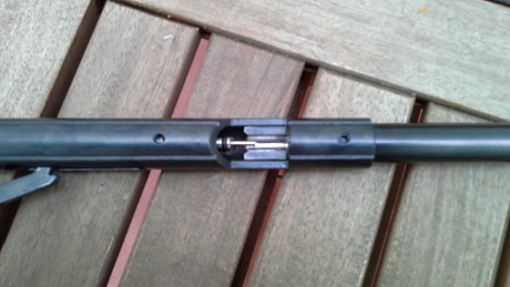 Hola, el cañon es del 5,5, el breech side lever esta convertido al 5,5, ya que solo se fabrica en 4,5, 01
