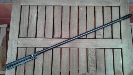 Hola, el cañon es del 5,5, el breech side lever esta convertido al 5,5, ya que solo se fabrica en 4,5, 00