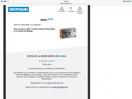 No sabia que Decathlon vendia cartuchos 22lr, concretamente la caja de 50 a 3,99, no se quien se los fabricara, 50