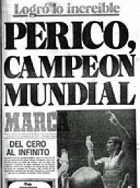 Hoy ha fallecido en Zaragoza al ex boxeador y ex campeon mundial Perico Fernandez, muy popular en los 22