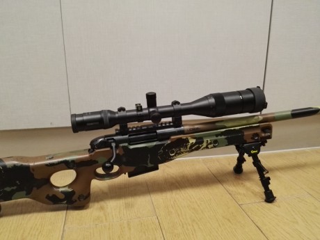 Vendo rifle ACCURACY INTERNATIONAL AE
Calibre: 308 win.
Cañón: 24"
Negro pintado en camuflage tipo 01
