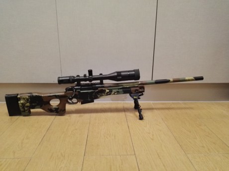 Vendo rifle ACCURACY INTERNATIONAL AE
Calibre: 308 win.
Cañón: 24"
Negro pintado en camuflage tipo 00