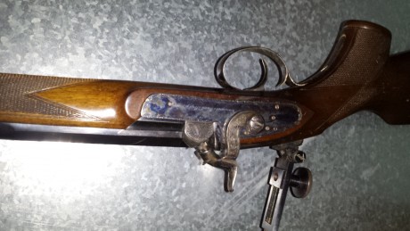 Buenas ... vendo rifle de avancarga Rigby  del calibre 45 y fabricado por AMR  en perfectas condiciones 01