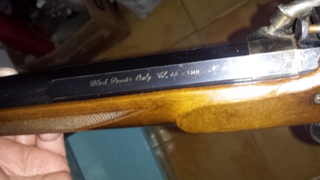 Buenas ... vendo rifle de avancarga Rigby  del calibre 45 y fabricado por AMR  en perfectas condiciones 00