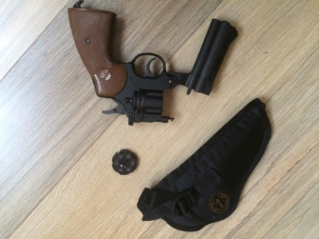 Revólver crosman 357 semiautomático de aire comprimido para bombonas de CO2 de 12 gramos, cargador de 00