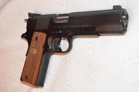 Hola
Vendo mi pistola COT 1911 National Match MI RANGE del calibre 38 WC
Fue la pistola más precisa prepara 10