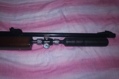 vendo carabina gamo G1200 Magnun en perfecto estado.tiene un par de arañazos y un pequeño golpecito en 02