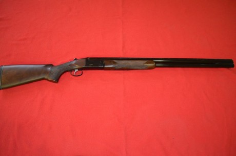 Hola.  Vendo escopeta superpuesta, de 74cm. de cañón, expulsora,  choques fijos de una y dos estrellas, 01