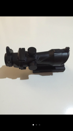 Visor para arma larga, con torreta para cambiar de miras, 4 de punto rojo y 4 de punto verde con diferentes 00