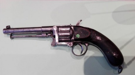 vendo revolver frances calibre 12mm devisme año aproximado 1868 inscrito en libro de coleccionista.precio 02