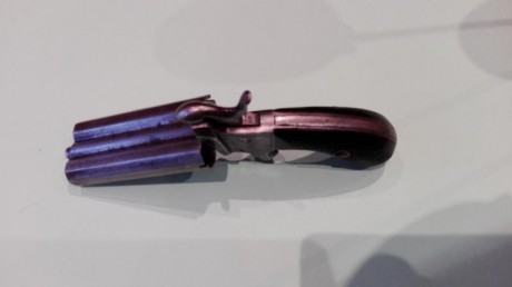 vendo derringer lefaucheux calibre 11mm año aprox 1868 cañones girotorios manualmente inscrito en libro 00