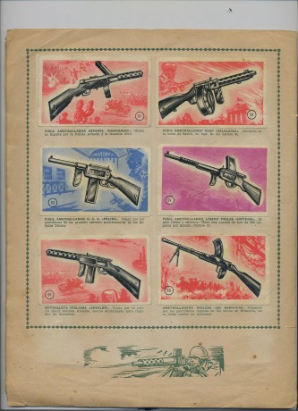 Hola. Hace tiempo me regalaron una joya. Se trata de un albun de cromos de armas que es una pasada. No 101