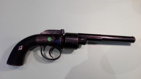 vendo revolver de transicion ingles  en perfecto estado calibre 10mm cañon microestriado año aprox 1850 01