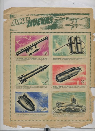 Hola. Hace tiempo me regalaron una joya. Se trata de un albun de cromos de armas que es una pasada. No 100