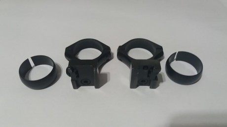 Vendo conjunto de anillas y bases originales Sako de 30" estan impecables, las vendo por 95€ portes 00
