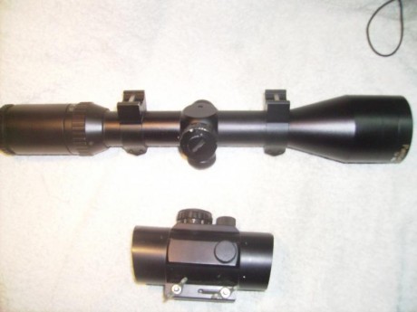Se vende visor Pentaflex 2.5 - 10 X 50 Muy poco uso 125 euros.
 :sniper
El Punto Rojo lo venderìa por 00