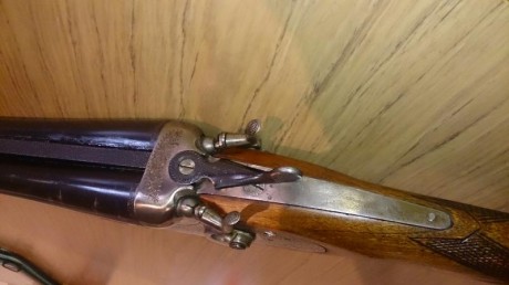 Buenos dias!!

Vendo mi escopeta de perrillos Larrañaga,

En muy buen estado, cañon recortado 51,5cm, 11