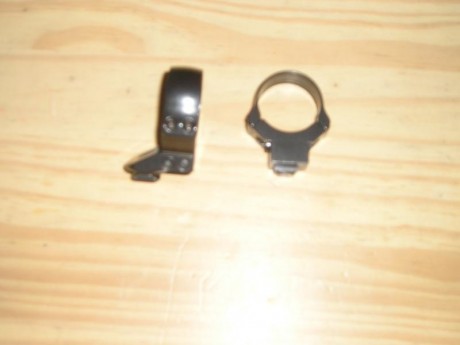 Vendo anillas Apell de 30mm y altura de hasta 56mm de objetivo, originales y en excelente estado, el precio 00