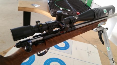 Por cambio de modalidad, Vendo Anschutz 1710 cañón Inoxidable, visor Weaver T36, bipode,  cantonera regulable, 12