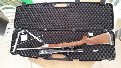 Por cambio de modalidad, Vendo Anschutz 1710 cañón Inoxidable, visor Weaver T36, bipode,  cantonera regulable, 10