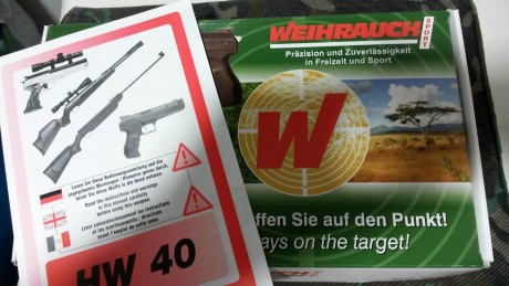 Vendo pistola Weihrauch hw 40 pca calibre 4,5. Está impoluta y la vendo sin apenas uso. Comprada en Armería 00