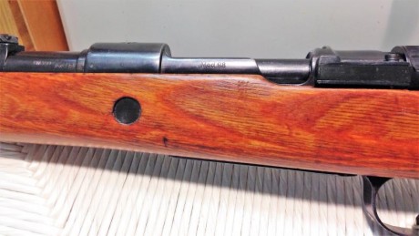 Hola tengo un K98 de los capturados en Yugoslavia. Estoy en Madrid y pido 400 €.
Saludos.

Voy a intentar 02