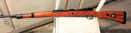Hola tengo un K98 de los capturados en Yugoslavia. Estoy en Madrid y pido 400 €.
Saludos.

Voy a intentar 01