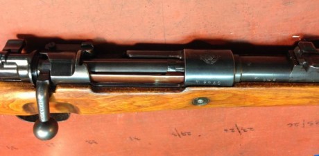 Hola tengo un K98 de los capturados en Yugoslavia. Estoy en Madrid y pido 400 €.
Saludos.

Voy a intentar 40