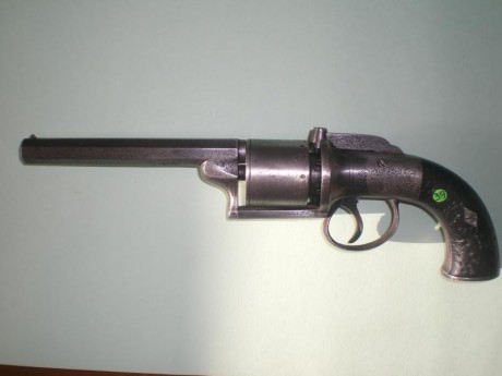 vendo revolver de transicion ingles, calibre 11 mm. fabricado por Morris Britgewater, año aprox. 1852, 02