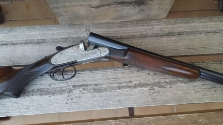 Vendo grulla 215 (union armera). Guardamanos ancho y pistolet con picado extra fino. 71 cms de cañon 4 10