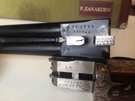 Lote de dos rifles Zanardini mod. Oxford y König 403. Paralelo y superpuesto
Ambos cal. 9,3 x 74. Único 21
