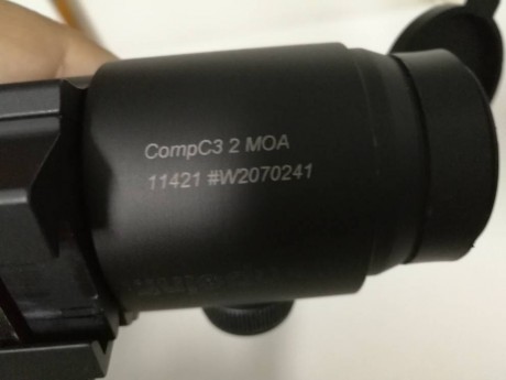 Vendo o cambio visor AIMPOINT CompC3 con su montura original y su caja por carabina del calibre .22wmr 10