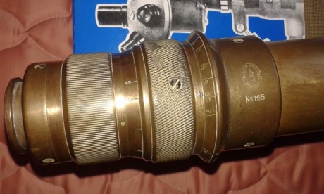 Vendo telescopio de puntería de la batería de costa con cañones de 381mm que defendia el puerto de Ferrol, 00