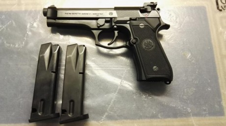Se vende esta Beretta f92.de 9 mm y alza micrometrica.

La pistola está impecable, muy poco uso.

Lleva 00