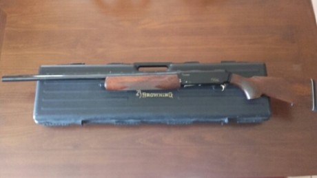 Características:

Escopeta semiautomática
Marca: FN Browning
Modelo: Gold Hunter
Cal. 12
Polichoques intercambiables 00