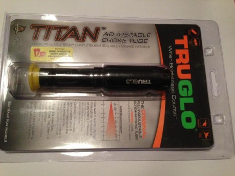 SE VENDE, Choke TRUGLO variable,para escopeta benelli y beretta,todos los chokes en uno con solo girarlo.

Nuevo 00