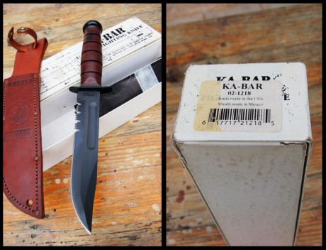 Ka-Bar USMC, con caja. Sin uso. Hoja impoluta. 75 euros. Pequeño roce en pomo (en foto triple, abajo, 02