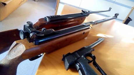Hola pongo a la venta un conjunto de clàsicas de walther compuesto por:
 Walther lg53 en muy buen estado 00