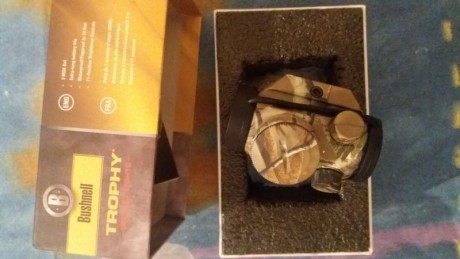 MUY BUENAS:
Pongo en venta un punto rojo Bushnell Trophy TRS-25.
Está sin usar, no ha sido montado, 120€ 01