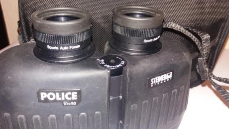 Cambio prismáticos STEINER POLICE 10X50 autofocus en muy buen estado con óptica impecable, con bolsa de 02