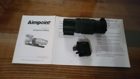 Vendo mi aimpoint 3x más su montura LaRue para carril. 
Me lo trajeron de USA y aun esta en su caja sin 02