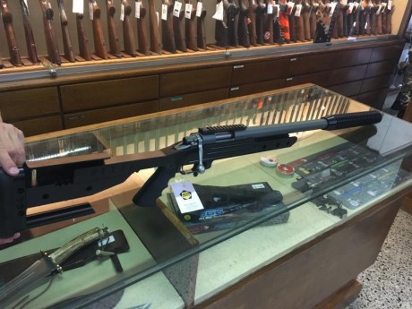 Venfo rifle remington con cañon bull barrel 6,5x284 montado, y cañon 308 win. Disparador de competicion 02
