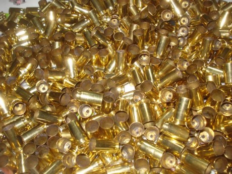 Vendo 250 vainas marca GECO, calibre .45 ACP, con un solo tiro, del mismo lote (52 OK 022) pasadas por 02